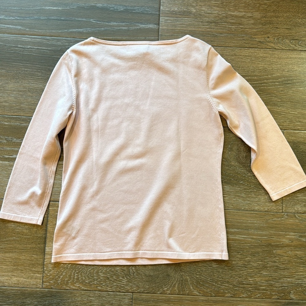 Lauren Ralph Lauren Pale Pink Scoop Neck Sweater - Picture 9 of 12